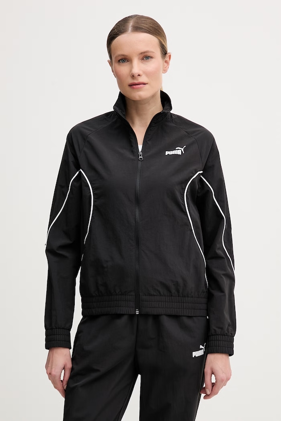 Oblačila Puma komplet trenirke ženski Woven Tracksuit 691907 črna