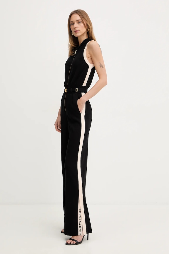Elisabetta Franchi kezeslábas KT68S61E2 fekete SS26