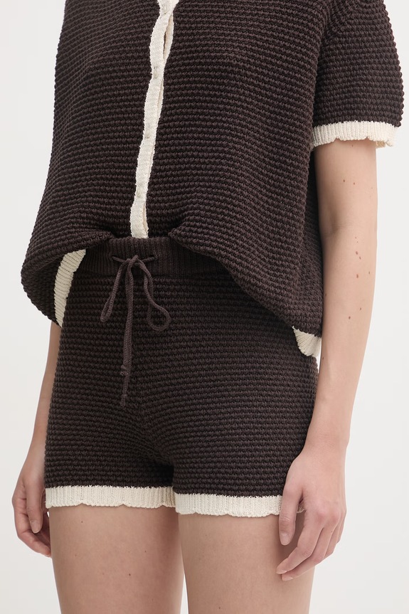 Îmbrăcăminte Haveone compleu pentru femei, din bumbac HNC.Q005 maro