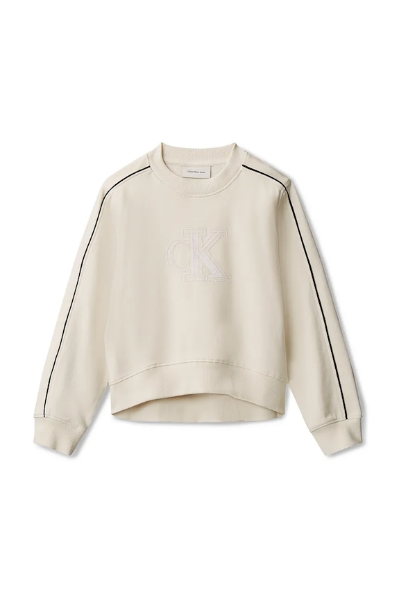 Dječja pamučna trenirka Calvin Klein Jeans IG0IG03071.104.116.PPY2 bež SS26