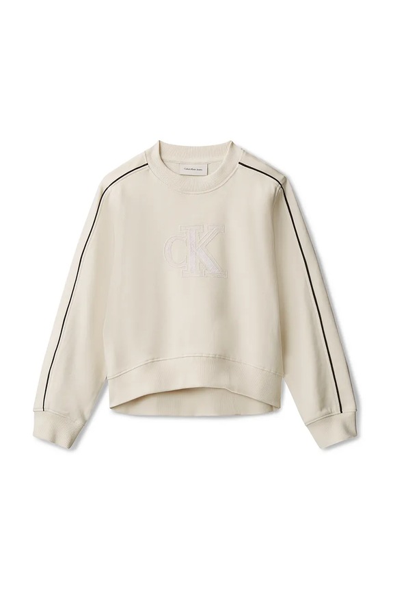 Dječja pamučna trenirka Calvin Klein Jeans IG0IG03071.128.176.PPY2 bež SS26