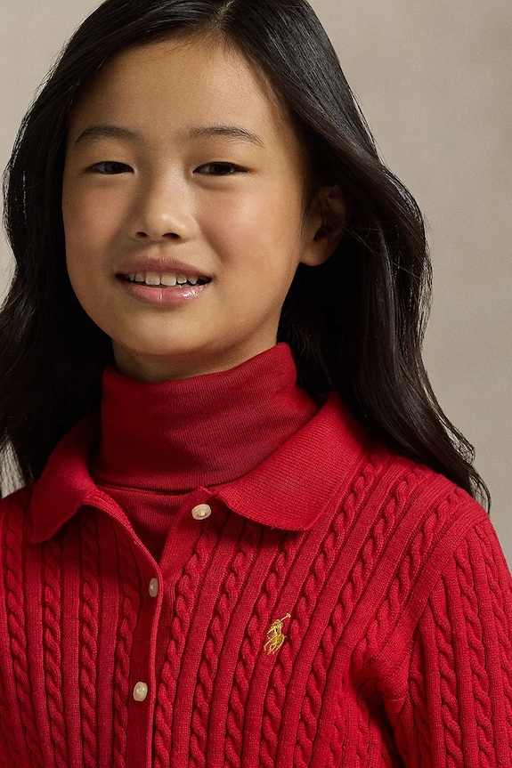 Detská bavlnená súprava Polo Ralph Lauren 313950779500 červená