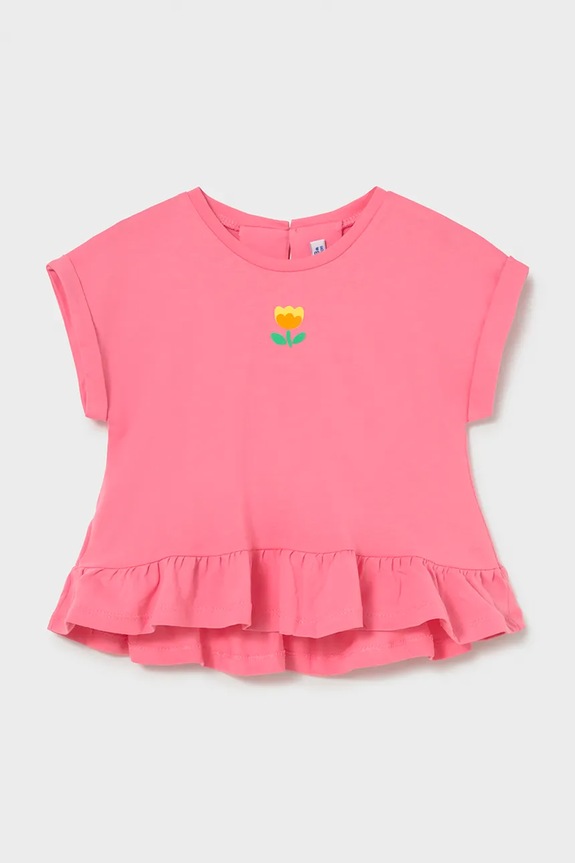 Pamučna dječja trenirka Mayoral 1206.4J.Baby.PPY2 roza SS26