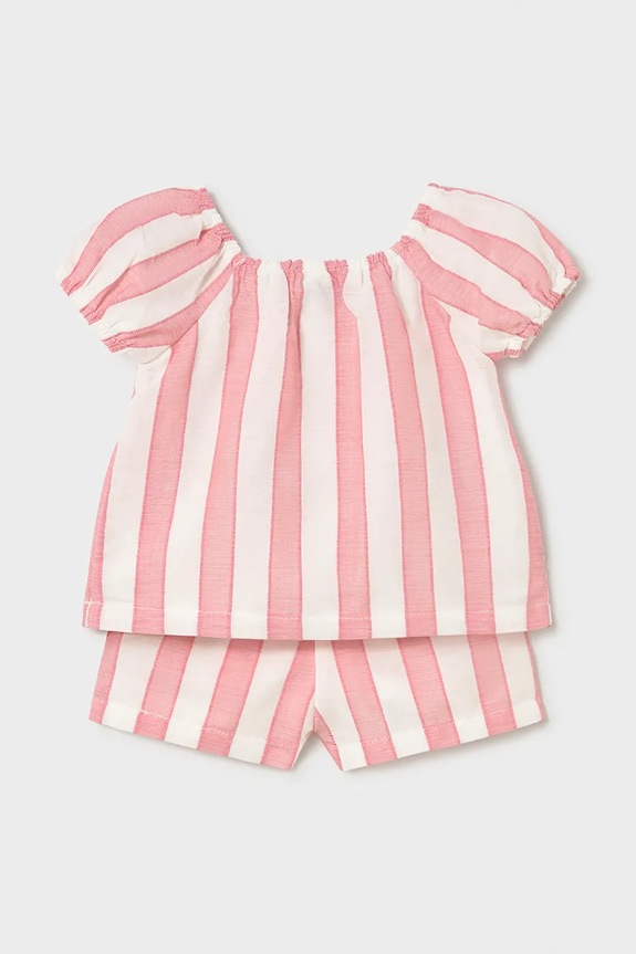 Mayoral set de bumbac pentru bebeluși 1211.4A.Baby.PPY2 roz SS26