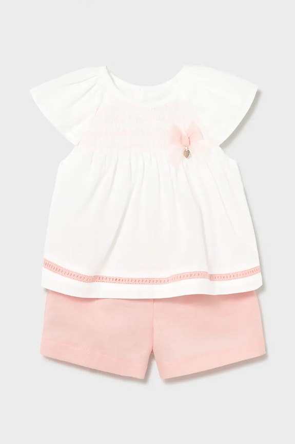 Pamučni komplet za bebe Mayoral pamuk roza 1212.4A.Baby.PPY2