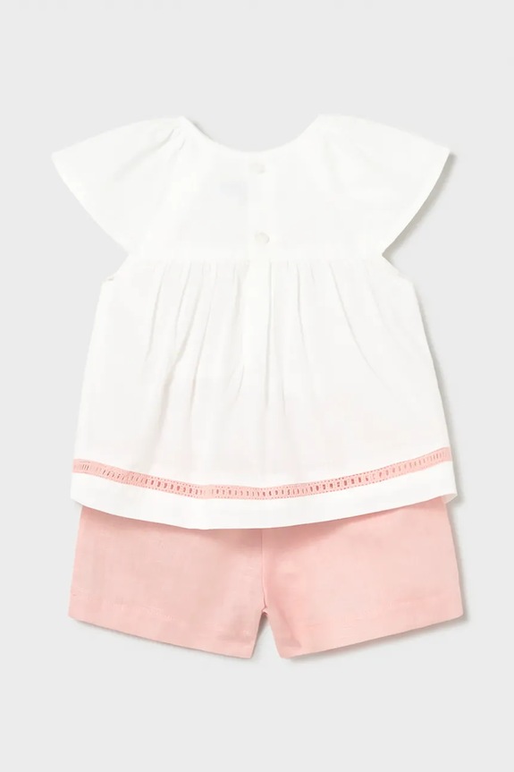 Pamučni komplet za bebe Mayoral 1212.4A.Baby.PPY2 roza SS26