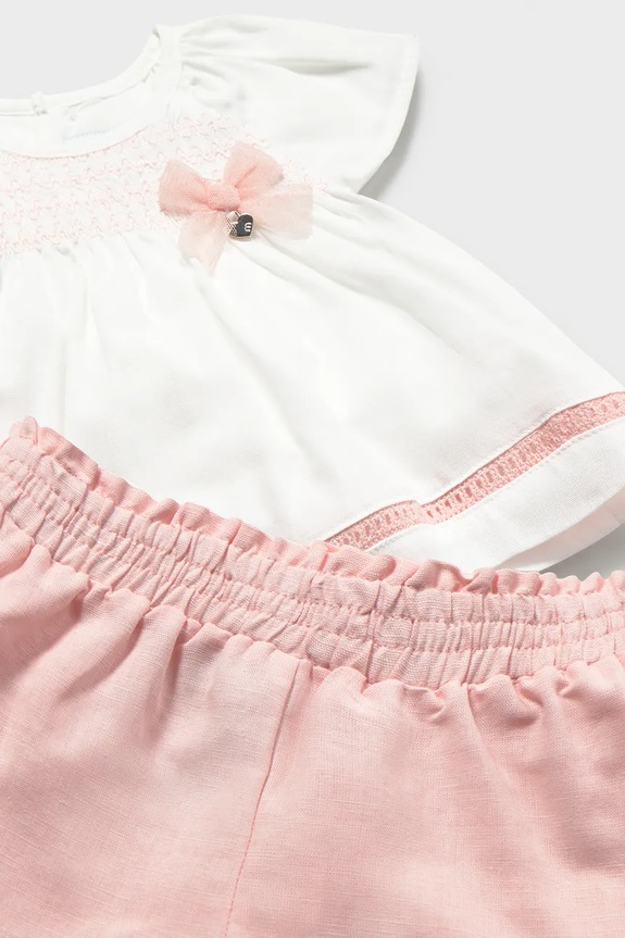 Djevojčice Pamučni komplet za bebe Mayoral 1212.4A.Baby.PPY2 roza