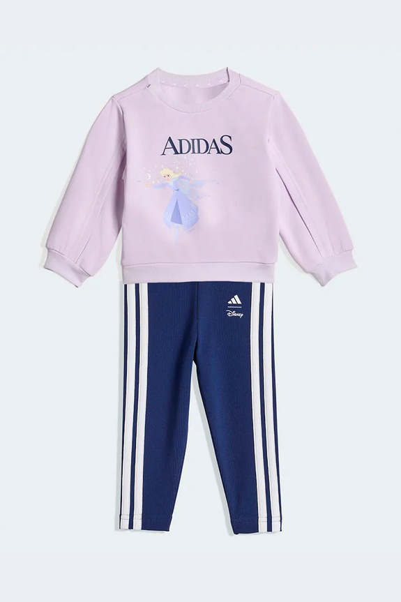 Бебешки анцуг adidas DISNEY надпис виолетов JZ3554