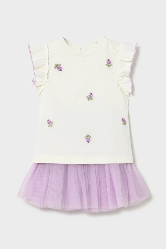 Mayoral compleu copii imprimeu violet 1933.4E.Baby.PPY2
