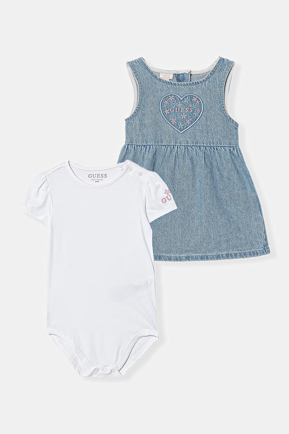 Детский хлопковый комплект Guess 2 шт хлопок белый A6RG11.K6YW0.PPY2