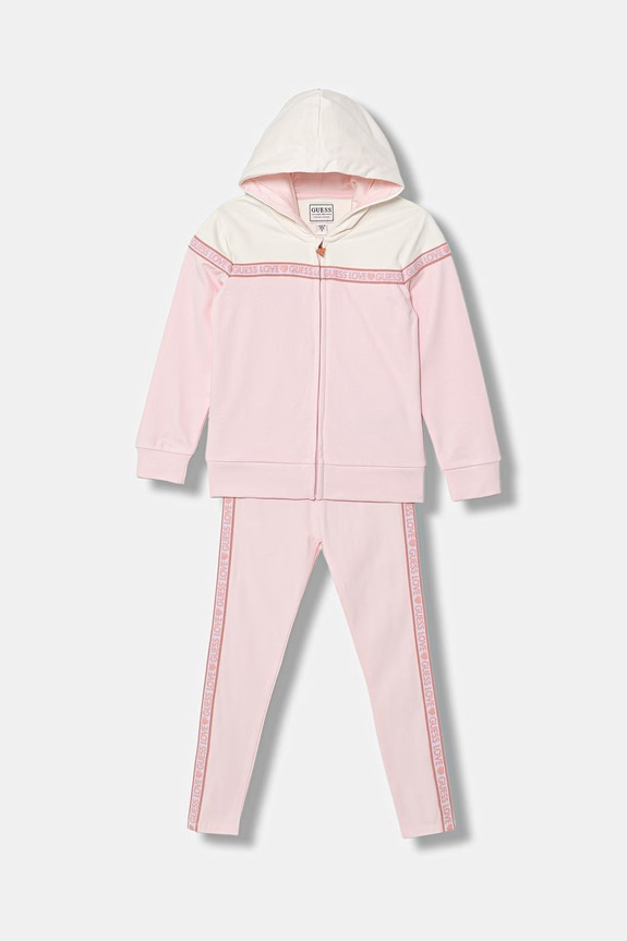 Dječja trenirka Guess 2-pack pletivo roza K6RG00.KA6R4.PPY2