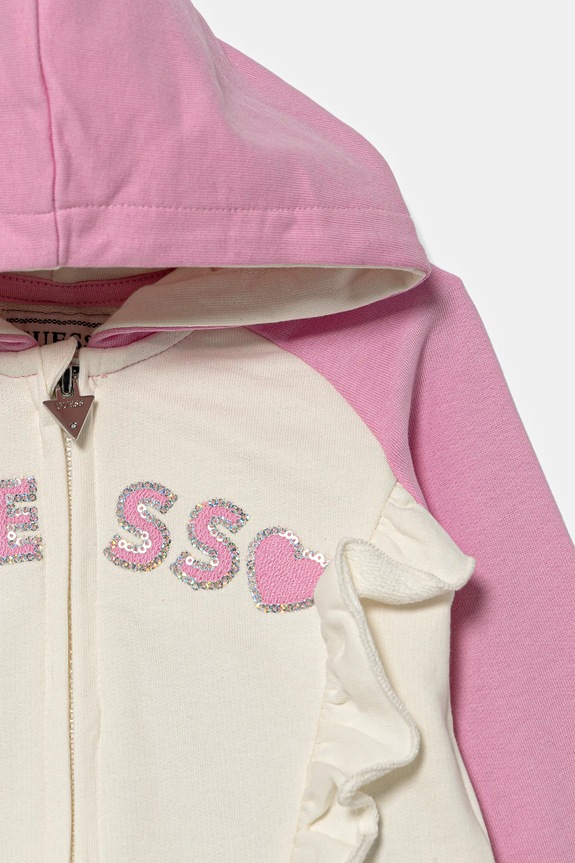 Djevojčice Dječja pamučna trenirka Guess K6RG02.KA6R4.PPY2 roza