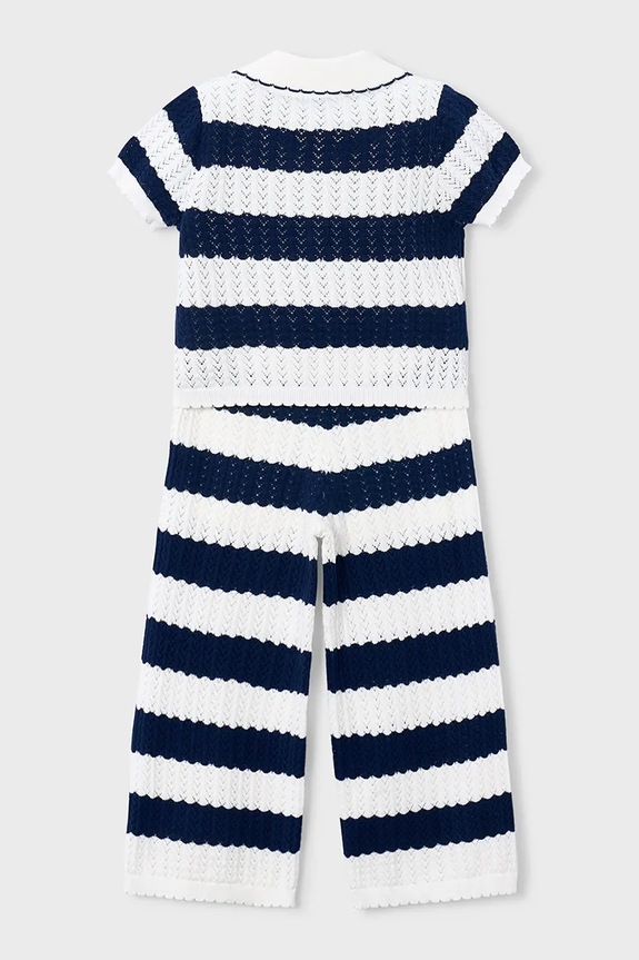 Fete Mayoral set de bumbac pentru copii 3595.6C.Mini.PPY2 bleumarin