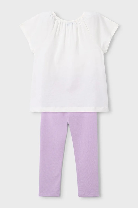 Mayoral set de bumbac pentru copii 3723.6A.Mini.PPY2 violet SS26