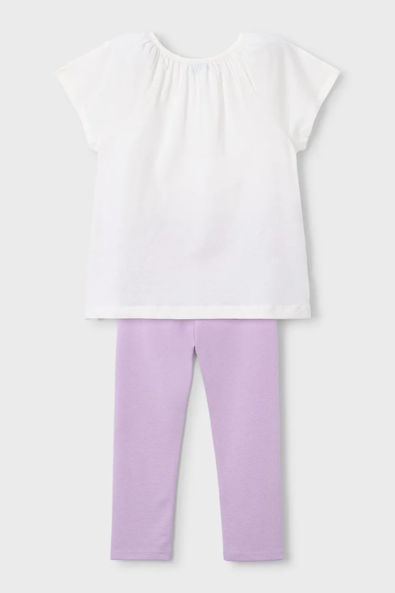 Mayoral set de bumbac pentru copii 3723.6A.Mini.PPY2 violet SS26
