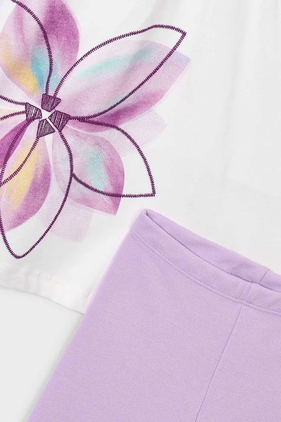 Fete Mayoral set de bumbac pentru copii 3723.6A.Mini.PPY2 violet