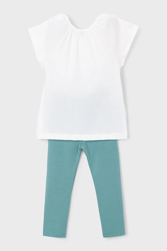 Otroški bombažen komplet Mayoral 3723.6A.Mini.PPY2 turkizna SS26