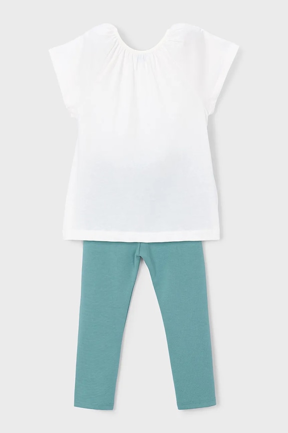 Pamučna dječja trenirka Mayoral 3723.6A.Mini.PPY2 tirkizna SS26