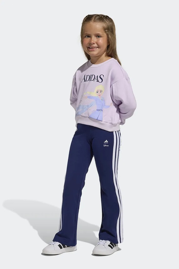 adidas komplet dziecięcy DISNEY dzianina fioletowy JZ3579