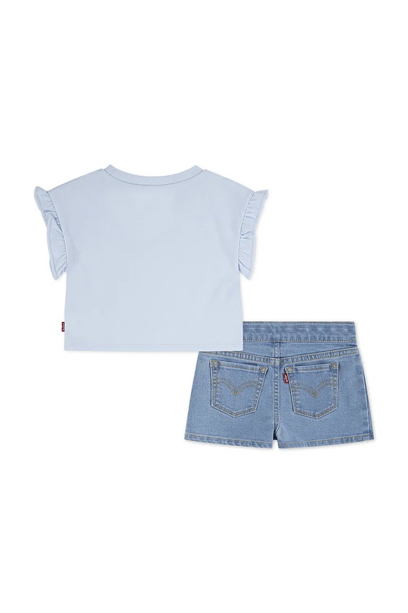 Komplet za bebe Levi's SS TOP & PLEATED SHORT SET 1EP561 plava SS26