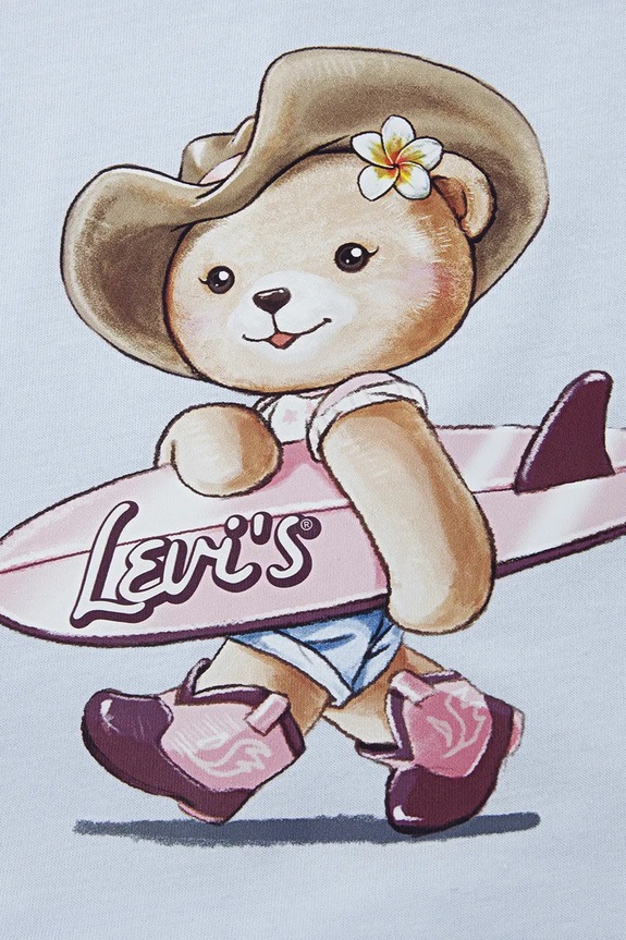 Djevojčice Komplet za bebe Levi's SS TOP & PLEATED SHORT SET 1EP561 plava