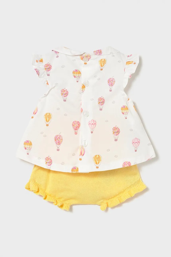 Mayoral Newborn komplet bawełniany niemowlęcy 1288.2F.Newborn.PPY2 żółty SS26