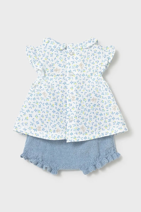 Mayoral Newborn komplet bawełniany niemowlęcy 1288.2F.Newborn.PPY2 niebieski SS26