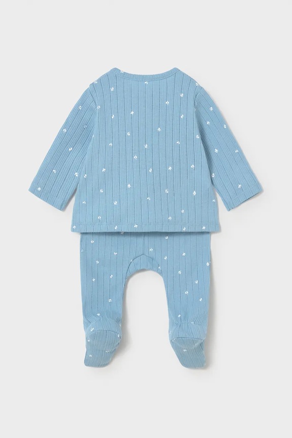 Детский хлопковый комплект Mayoral Newborn 1595.2J.Newborn.PPY2 голубой SS26