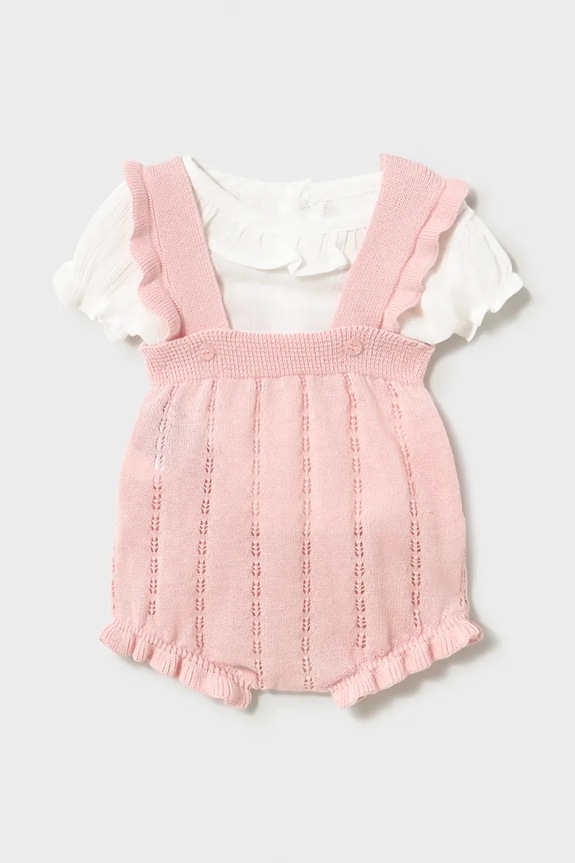 Mayoral Newborn set de bumbac pentru bebeluși bumbac roz 1637.2B.Newborn.PPY2