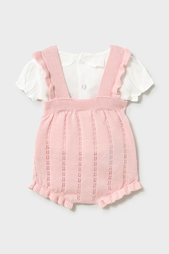 Mayoral Newborn set de bumbac pentru bebeluși 1637.2B.Newborn.PPY2 roz SS26