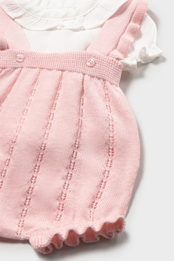 Fete Mayoral Newborn set de bumbac pentru bebeluși 1637.2B.Newborn.PPY2 roz