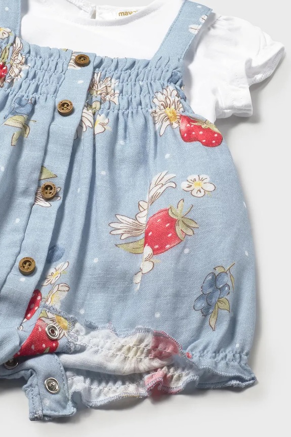 Dziewczynka Mayoral Newborn komplet niemowlęcy 1638.2D.Newborn.PPY2 niebieski