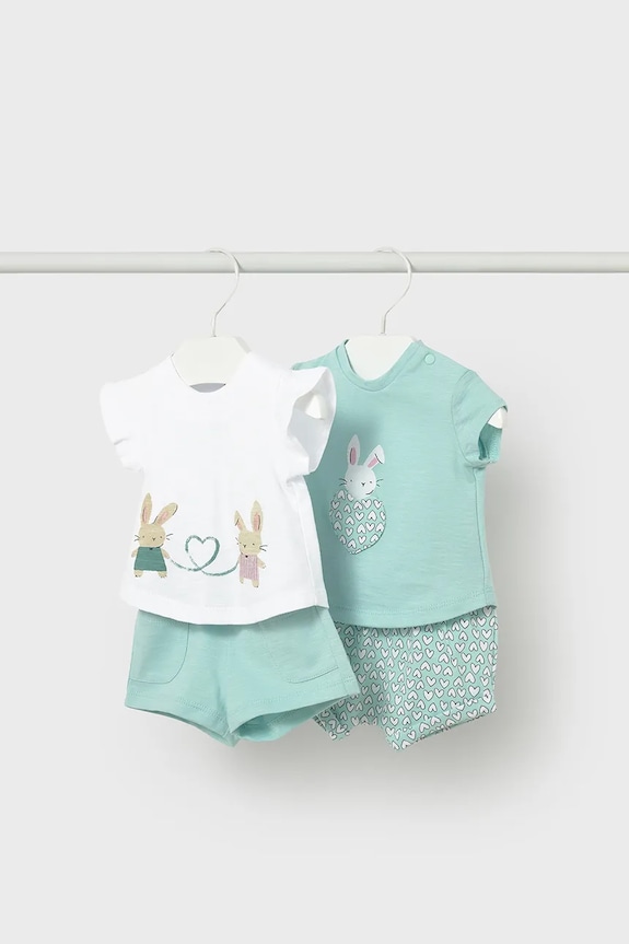 Mayoral Newborn set de bumbac pentru bebeluși bumbac albastru 1641.2K.Newborn.PPY2