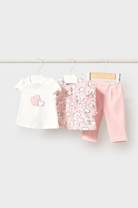 Mayoral Newborn dres niemowlęcy dzianina różowy 1825.2F.Newborn.PPY2