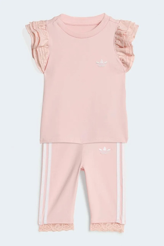 adidas Originals súprava dojčenská s bavlnou ružová KC6799