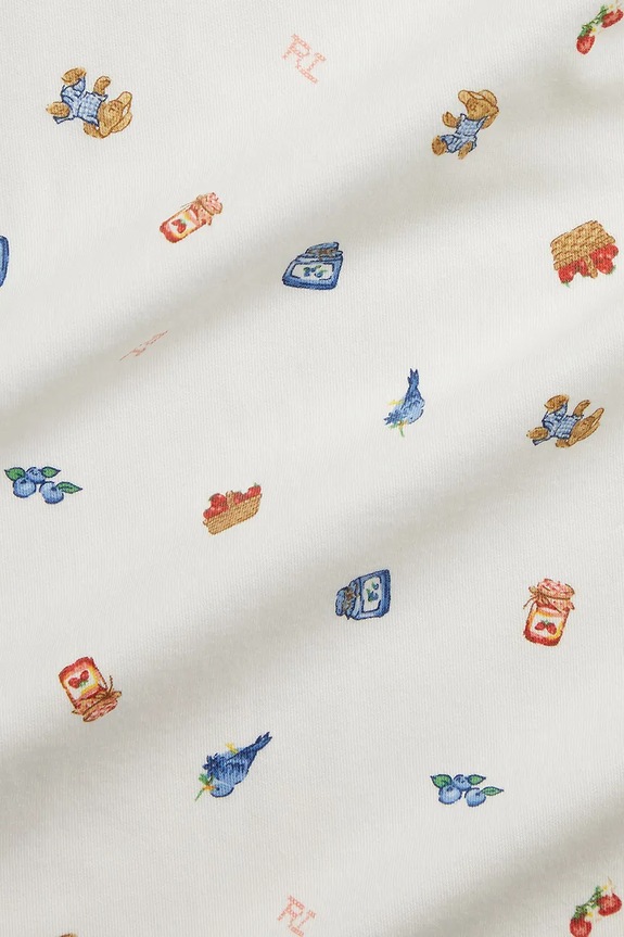 Djevojčice Pamučni komplet za bebe Polo Ralph Lauren 310A12863001 bijela