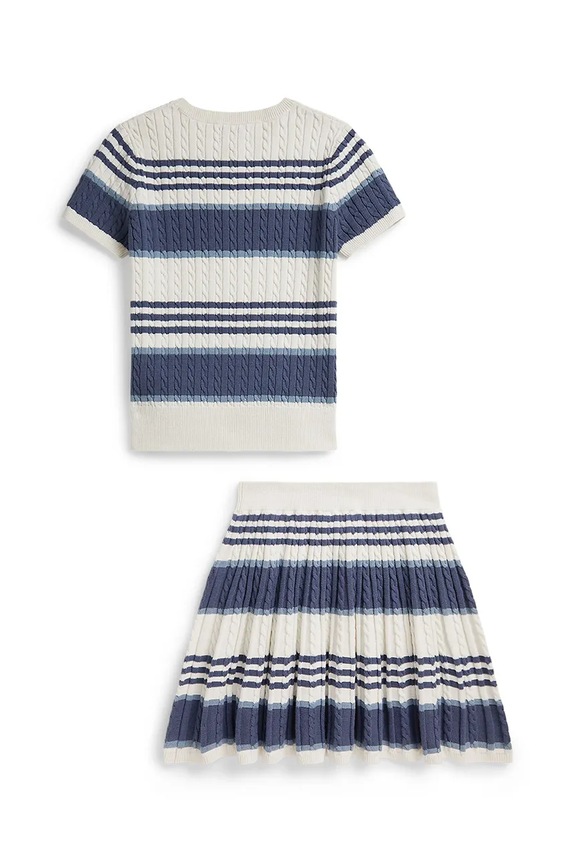 Dievča Detská bavlnená súprava Polo Ralph Lauren 313A11261001 biela
