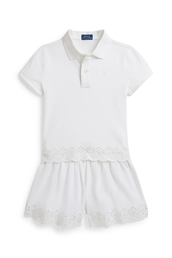 Polo Ralph Lauren komplet dziecięcy z elastanem biały 313A11791001
