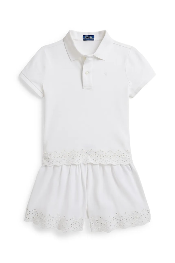 Polo Ralph Lauren komplet dziecięcy z elastanem biały 313A11791001