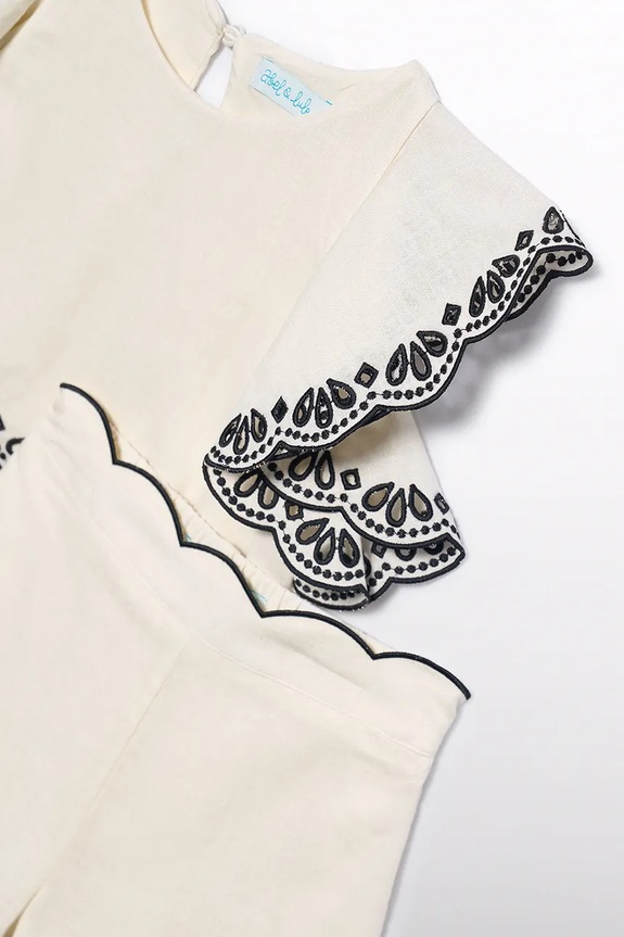 Dječji set s dodatkom lana Abel&Lula bež 5211.10.Mini.PPY2