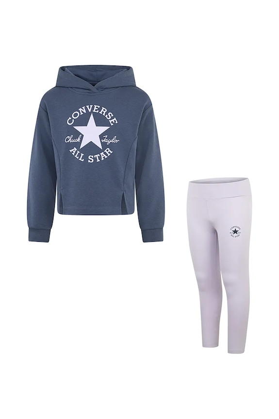 Converse komplet dziecięcy dzianina fioletowy 4CH580