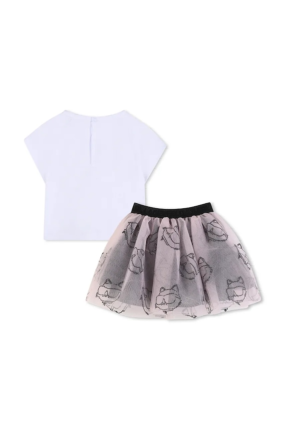 Dječji komplet Karl Lagerfeld Z31055.86.108 bijela SS26