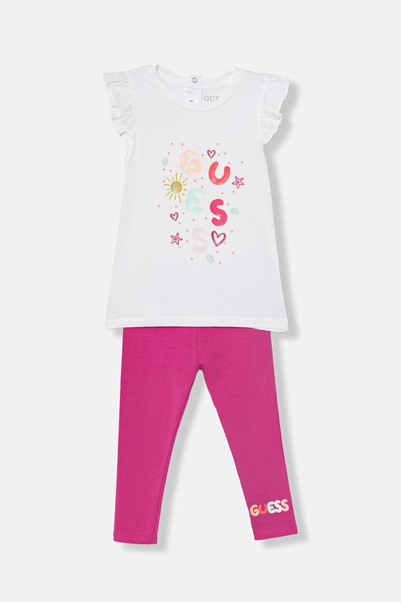 Guess compleu bebeluși alb A6GG08.K6YW4.PPY2.M