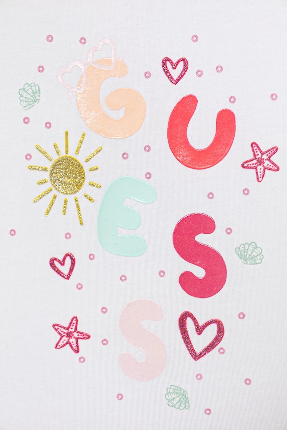 Fete Guess compleu bebeluși A6GG08.K6YW4.PPY2.M alb