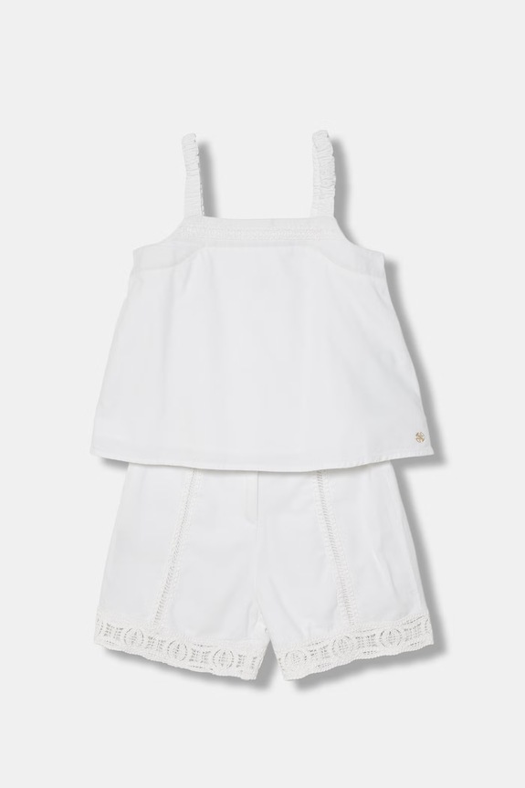 Guess komplet codzienny dziecięcy bawełniany biały J6GG02.WN230.PPY2.M
