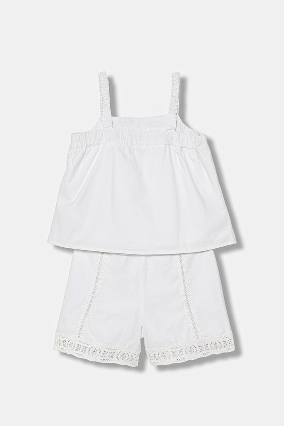 Guess komplet codzienny dziecięcy bawełniany J6GG02.WN230.PPY2.M biały SS26