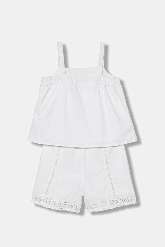 Guess komplet codzienny dziecięcy bawełniany J6GG02.WN230.PPY2.M biały SS26