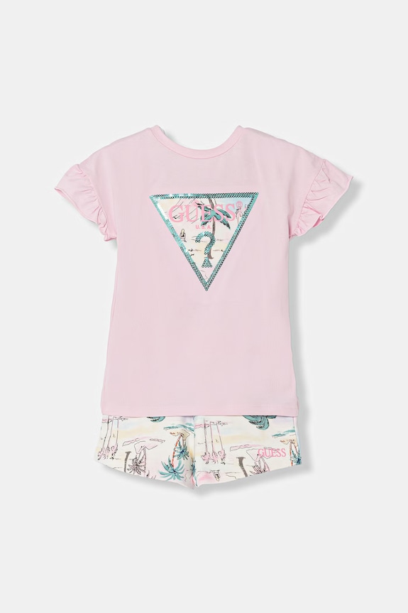 Guess mindennapi szett gyerek pamut rózsaszín K6GG02.K6YW4.PPY2.M