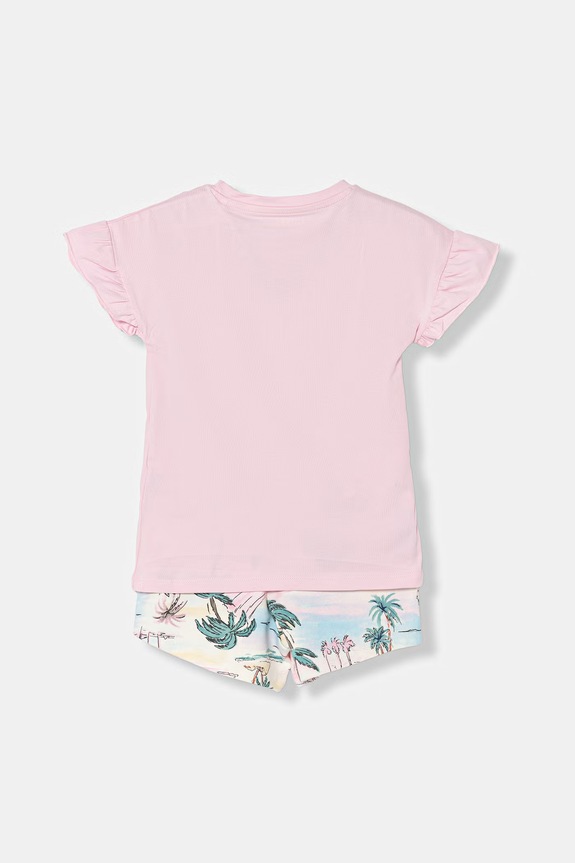 Guess mindennapi szett gyerek pamut K6GG02.K6YW4.PPY2.M rózsaszín SS26