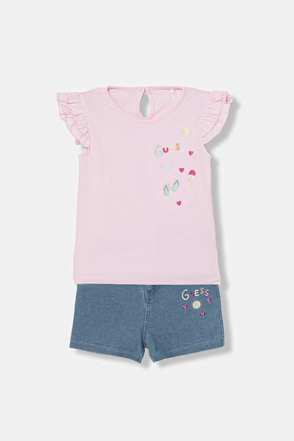 Guess compleu de zi pentru copii roz K6GG03.K6YW0.PPY2.M